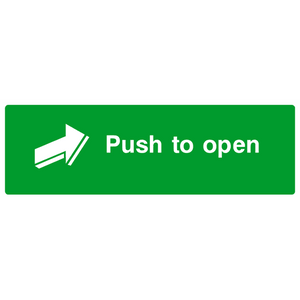 Push To Open Sign