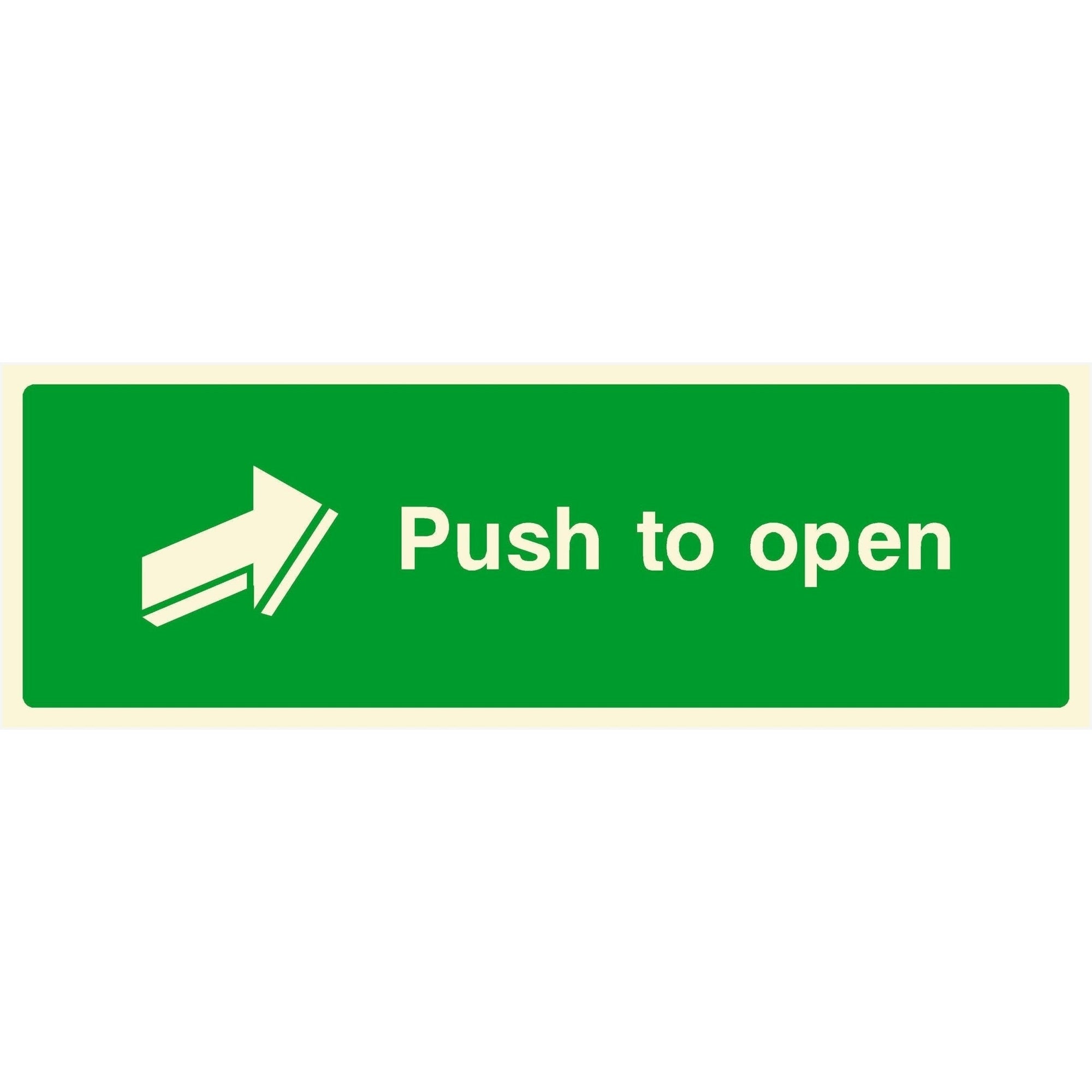 Push To Open Sign