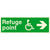 Refuge Point Fire Exit Sign Right Arrow