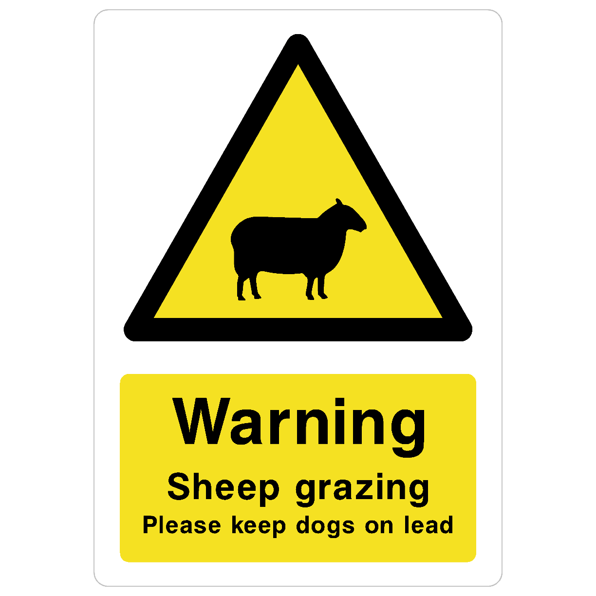 Sheep Grazing Sign