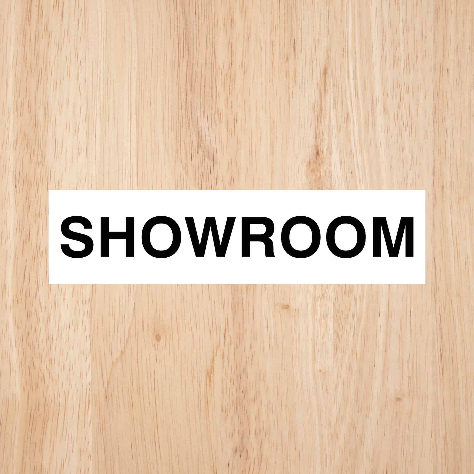 Showroom Door Sign CAPS