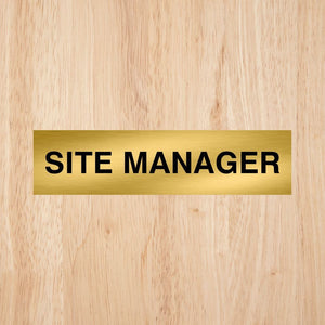 Site Manager Sign CAPS