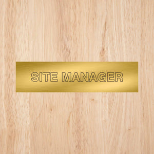 Site Manager Sign CAPS