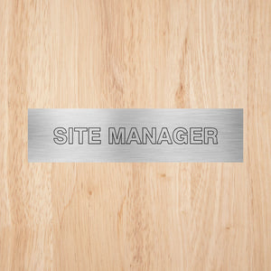 Site Manager Sign CAPS