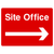 Site Office Sign Arrow Right