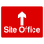 Site Office Sign Arrow Up