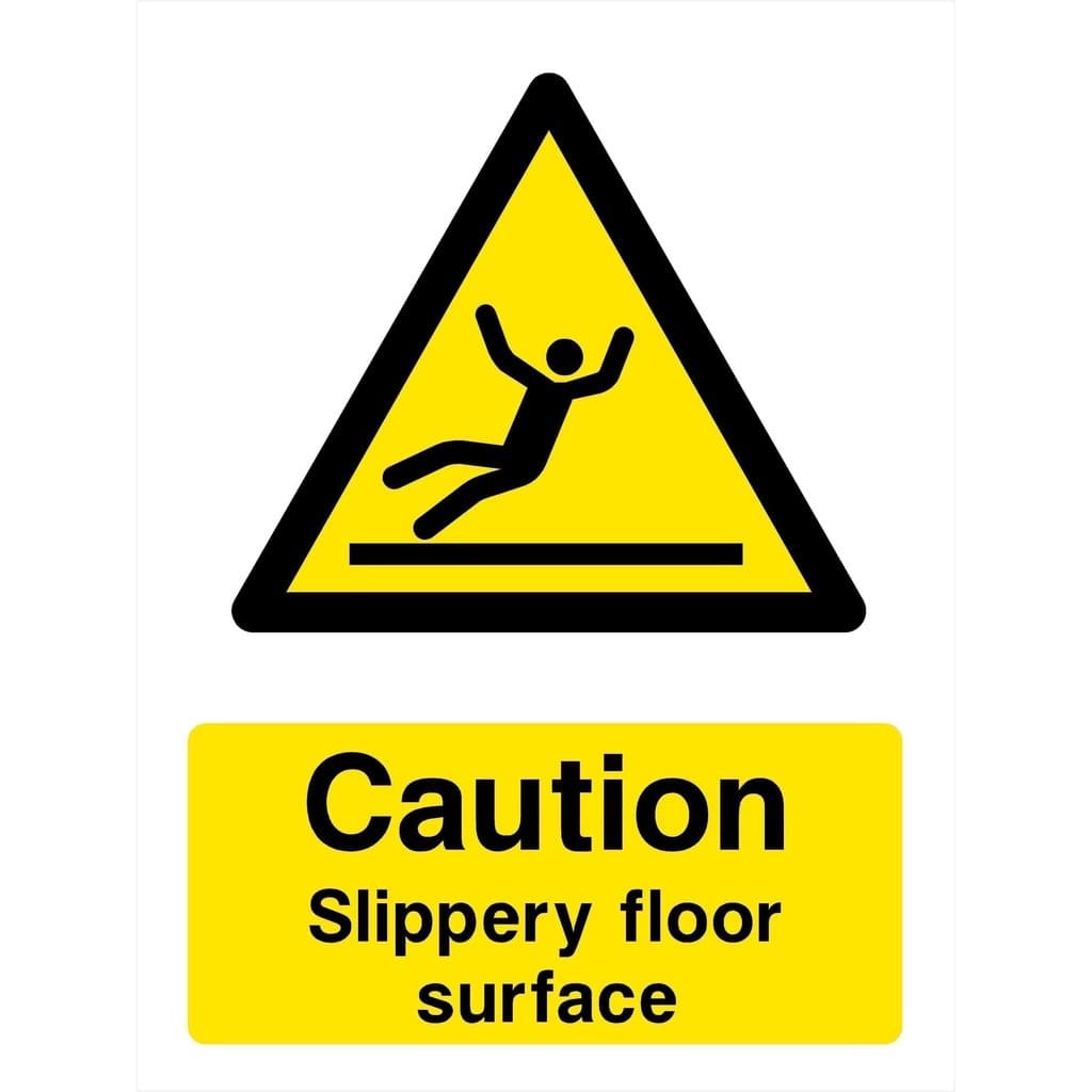 Slippery Floor Surface Sign