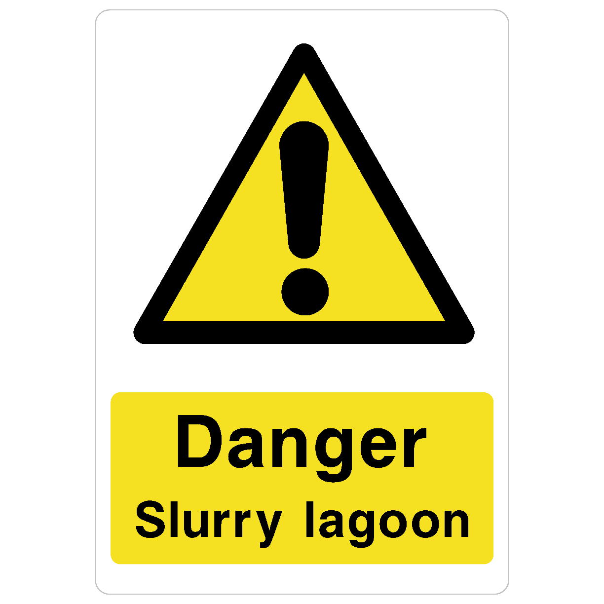 Slurry Lagoon Sign