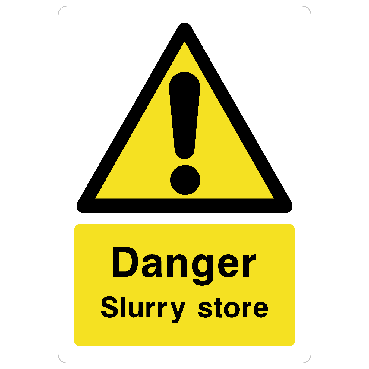 Slurry Store Sign