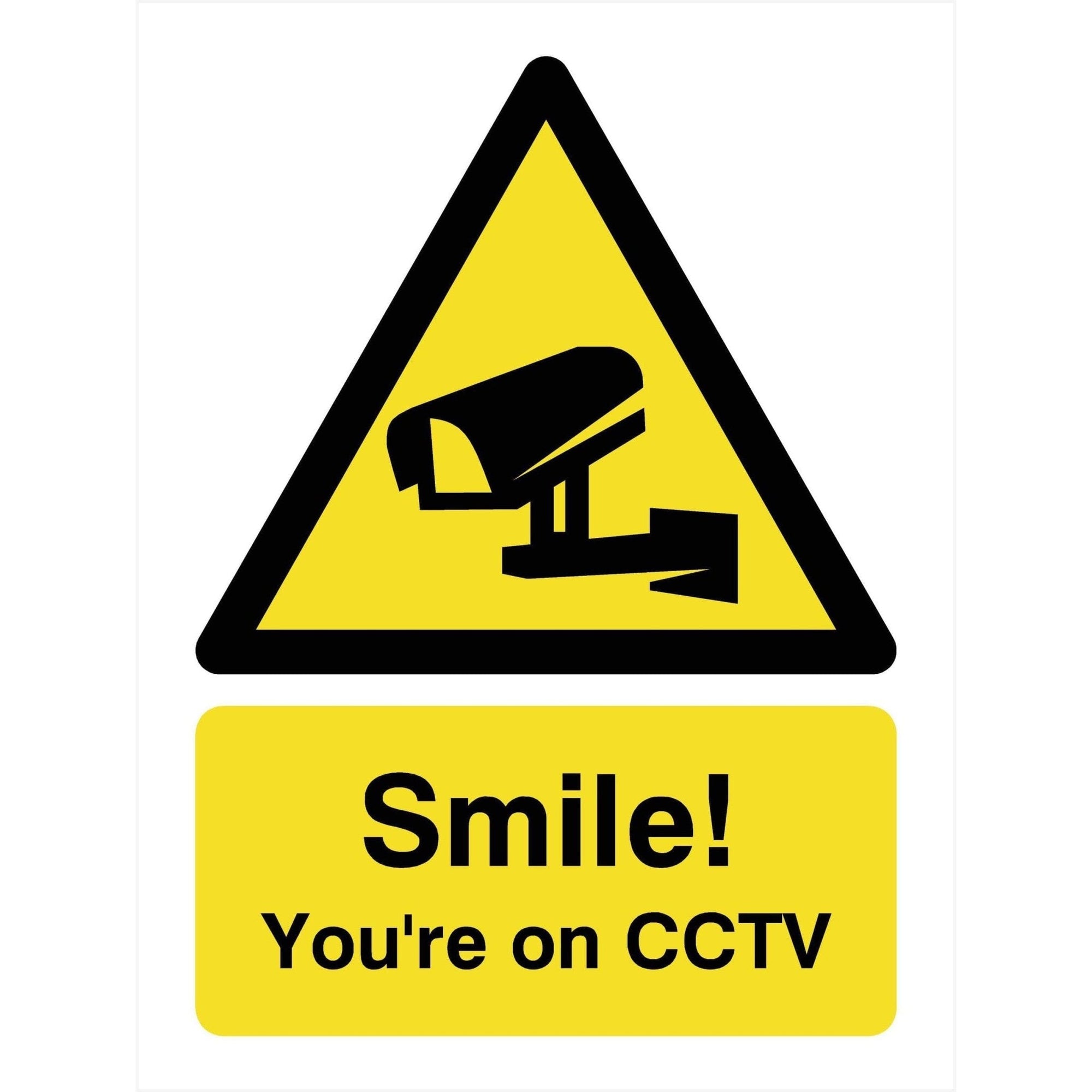 Smile You're on CCTV Sign