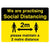 Social Distancing Maintain 2m Distance Sign