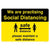 Social Distancing Maintain Safe Distance Sign