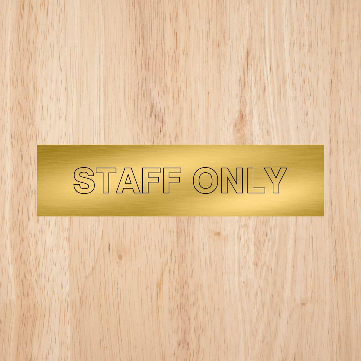 Staff Only Sign | CAPS