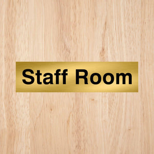 Staff Room Sign