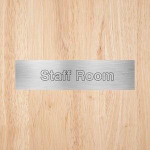 Staff Room Sign