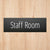 Staff Room Sign Midnight Black Landscape