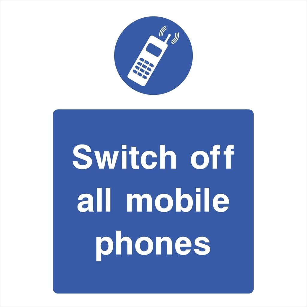 Switch Off All Mobile Phones Sign | Portrait