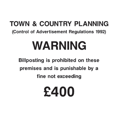 Town & Country Planning Sign