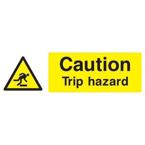 Trip Hazard Sign Landscape