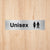 Unisex Toilet Standard Sign