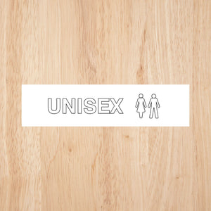 Unisex Toilet Standard Sign | CAPS