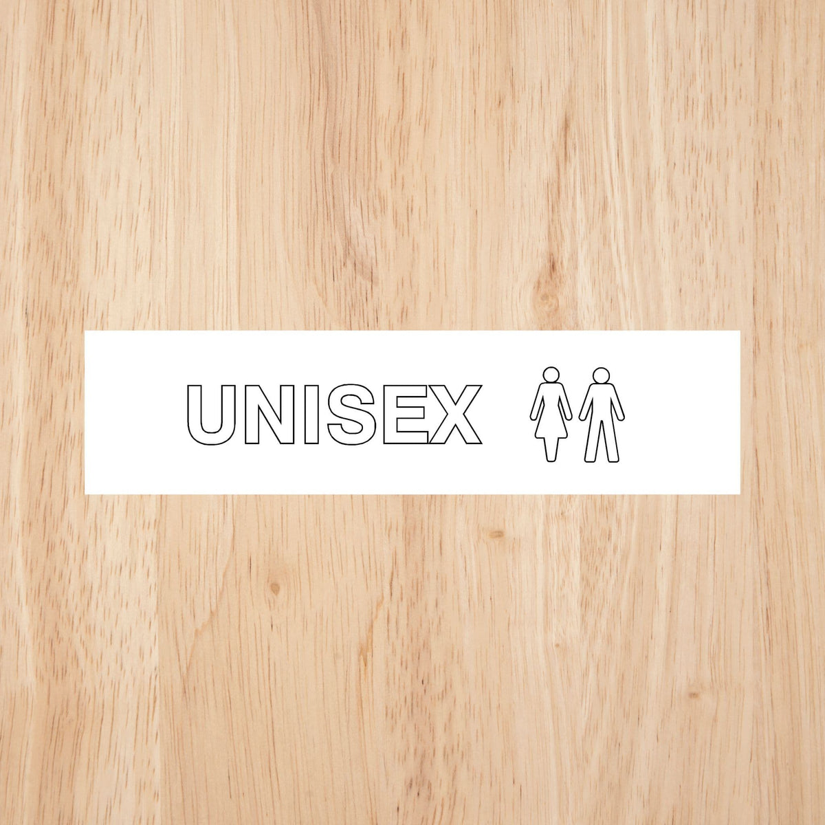 Unisex Toilet Standard Sign | CAPS
