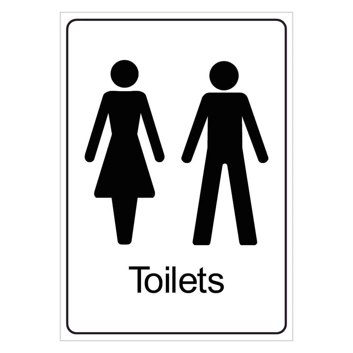 Unisex Standard Toilets Sign