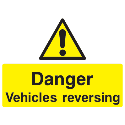 Vehicles Reversing Sign