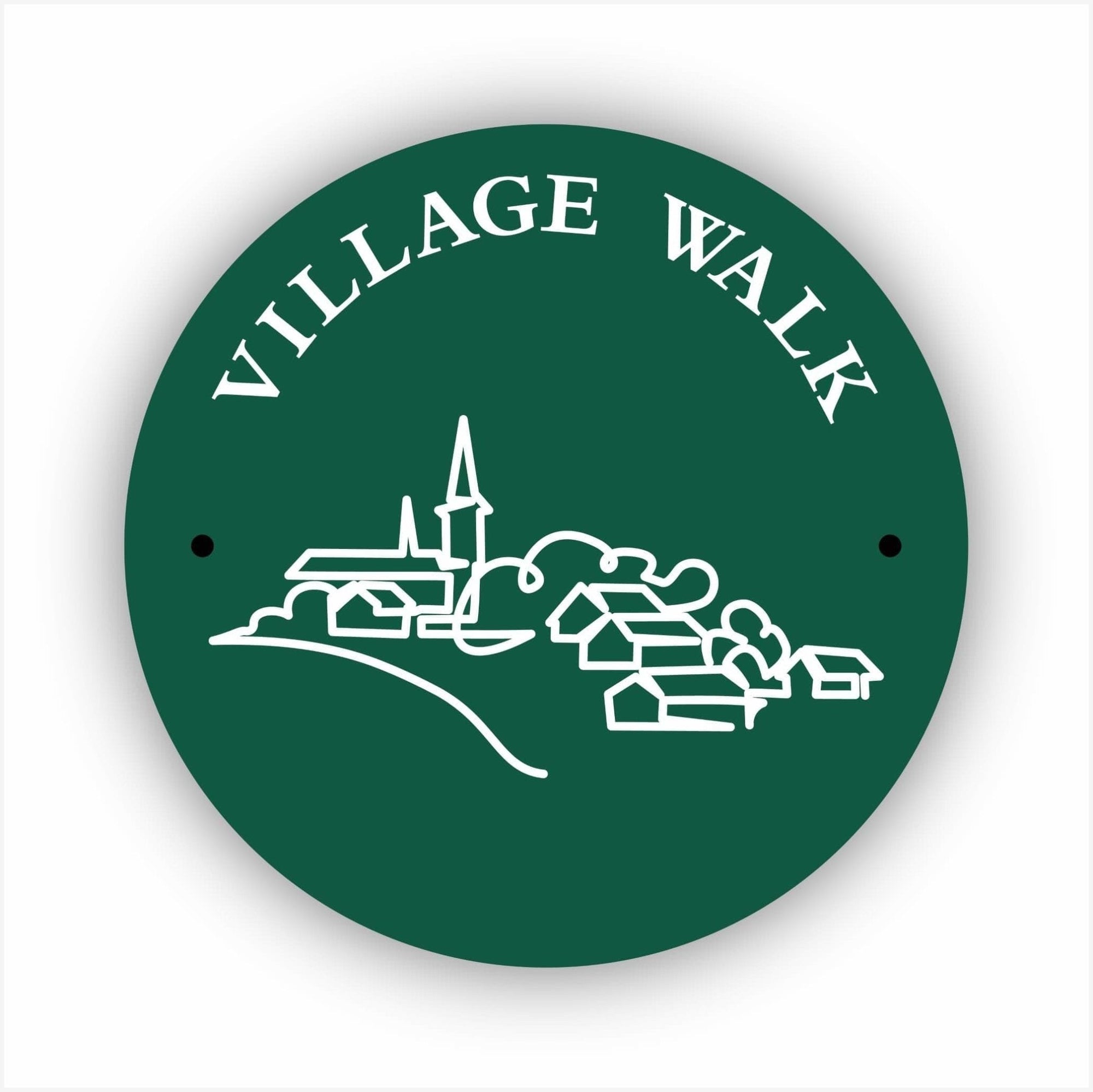 Village Walk Green Waymarker sign