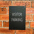 Visitor Parking Sign Midnight Black