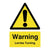 Warning Lorries Turning Sign