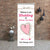 Wedding Pop Up Banner | Hand Drawn Pale Pink Heart