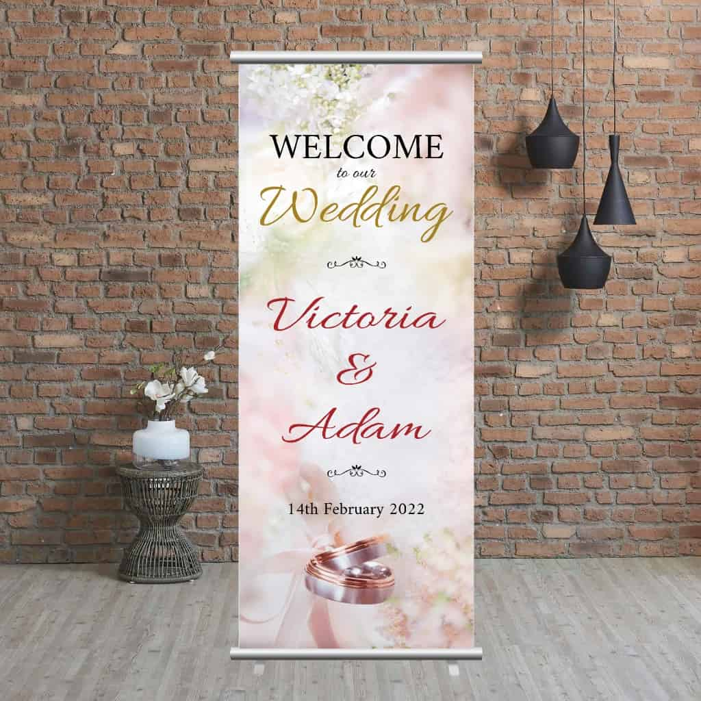 Wedding Pop Up Banner | Wedding Rings