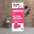 Wedding Pop Up Banner | You And Me Pink Heart