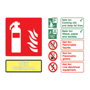 Wet Chemical Equipment Sign