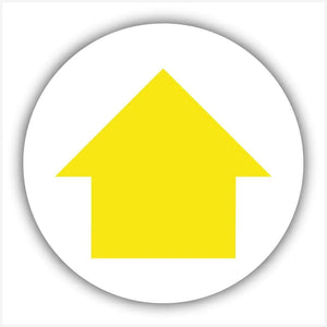 Yellow Arrow Waymarker sign