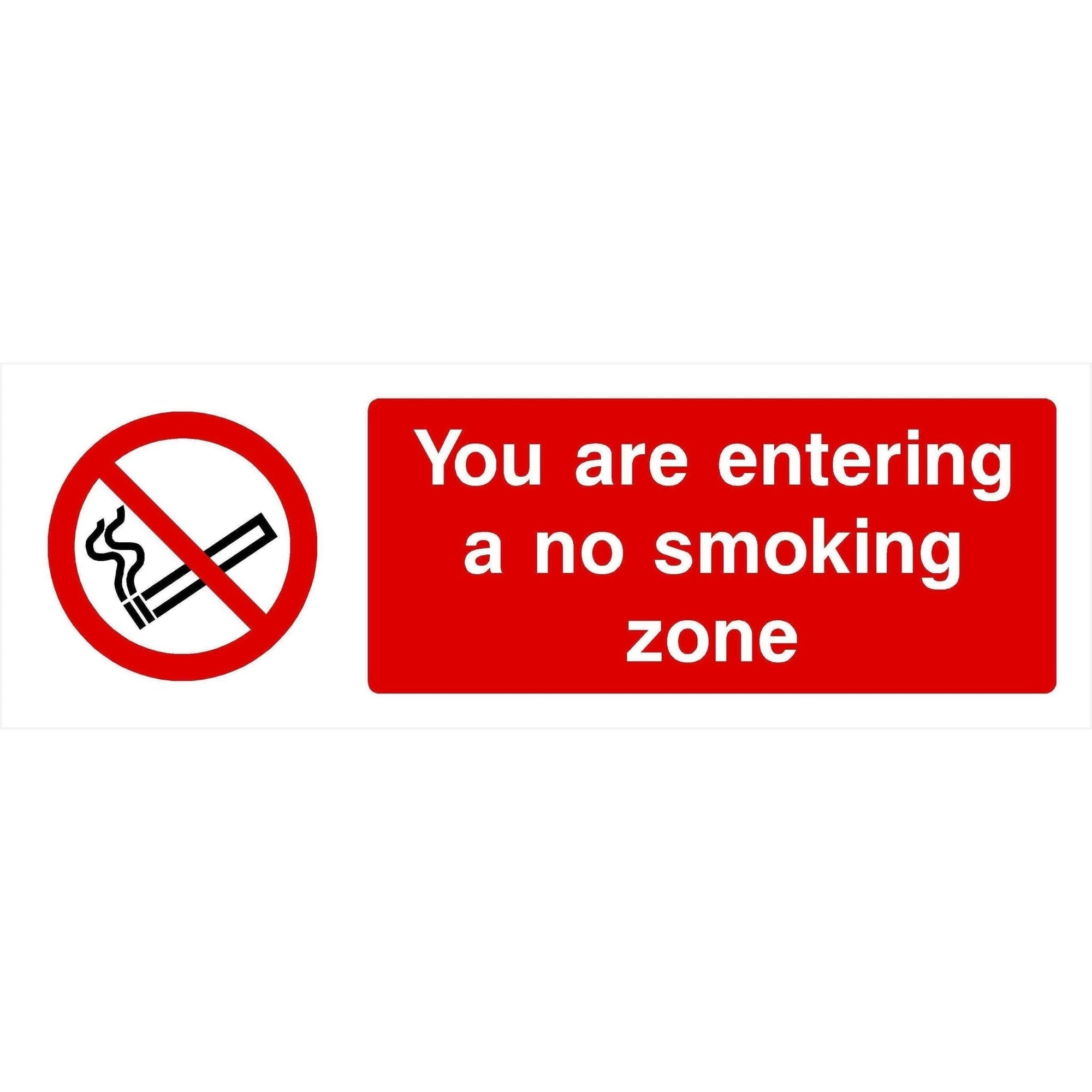 No Smoking Zone Sign